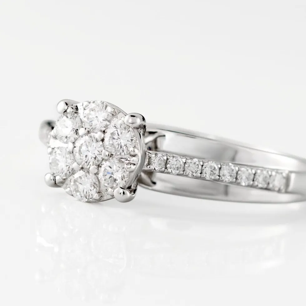 Bague Kate Or Blanc Diamant