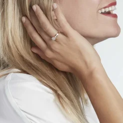 Bague Kate Or Jaune Diamant Synthétique