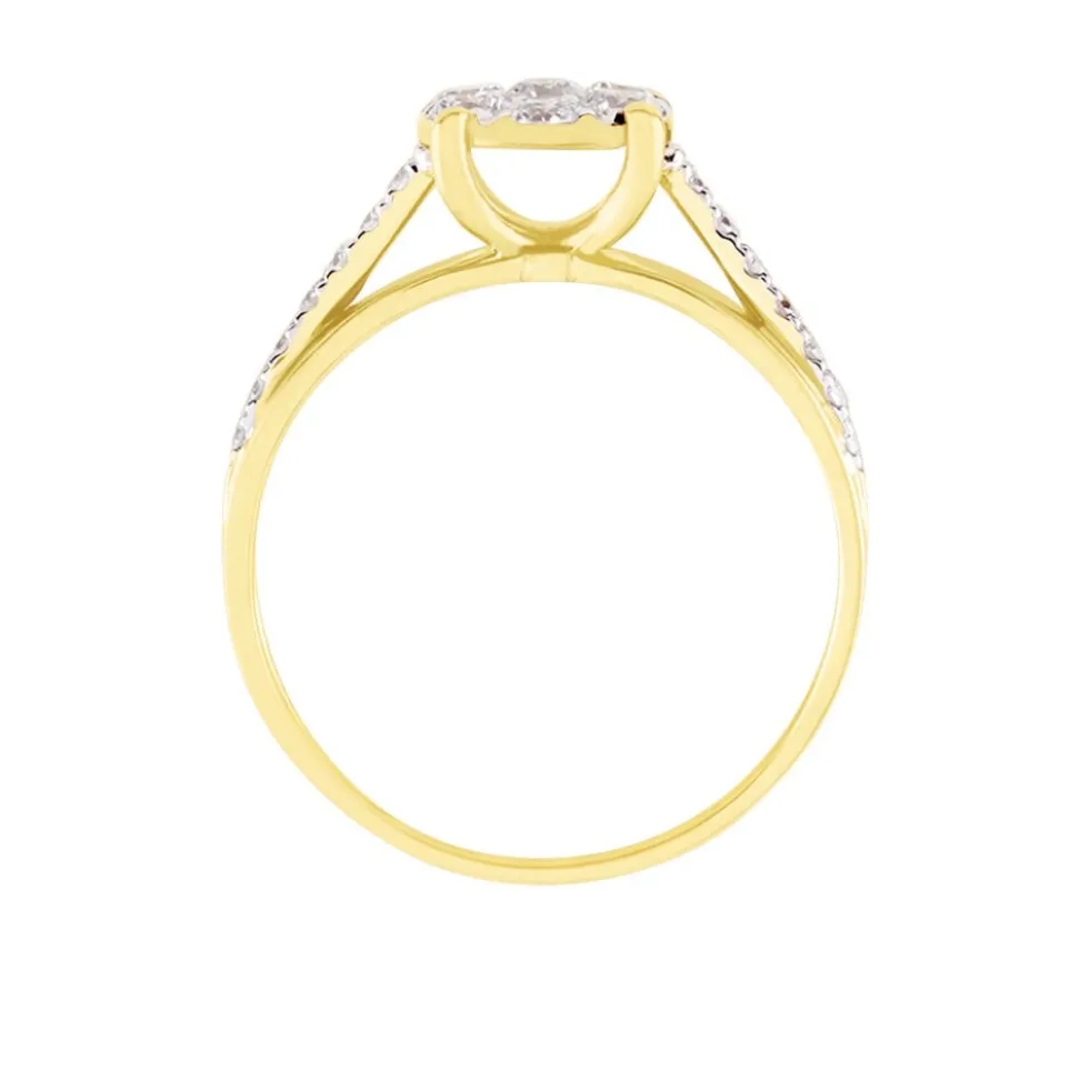 Bague Kate Or Jaune Diamant Synthétique