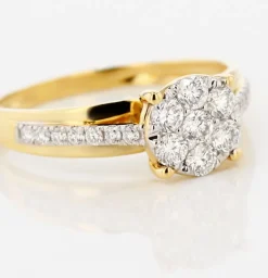 Bague Kate Or Jaune Diamant Synthétique