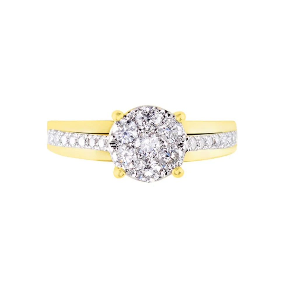 Bague Kate Or Jaune Diamant Synthétique