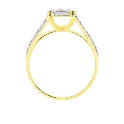 Bague Kate Or Jaune Diamant Synthétique
