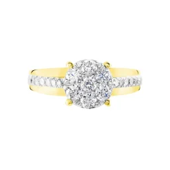 Bague Kate Or Jaune Diamant Synthétique