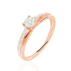 Bague Kate Or Rose Diamant