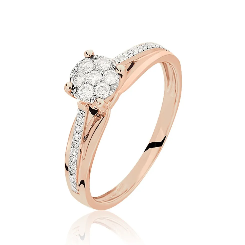 Bague Kate Or Rose Diamant