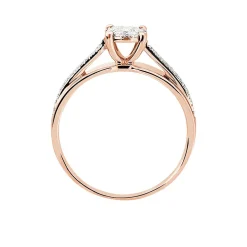 Bague Kate Or Rose Diamant