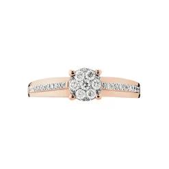 Bague Kate Or Rose Diamant