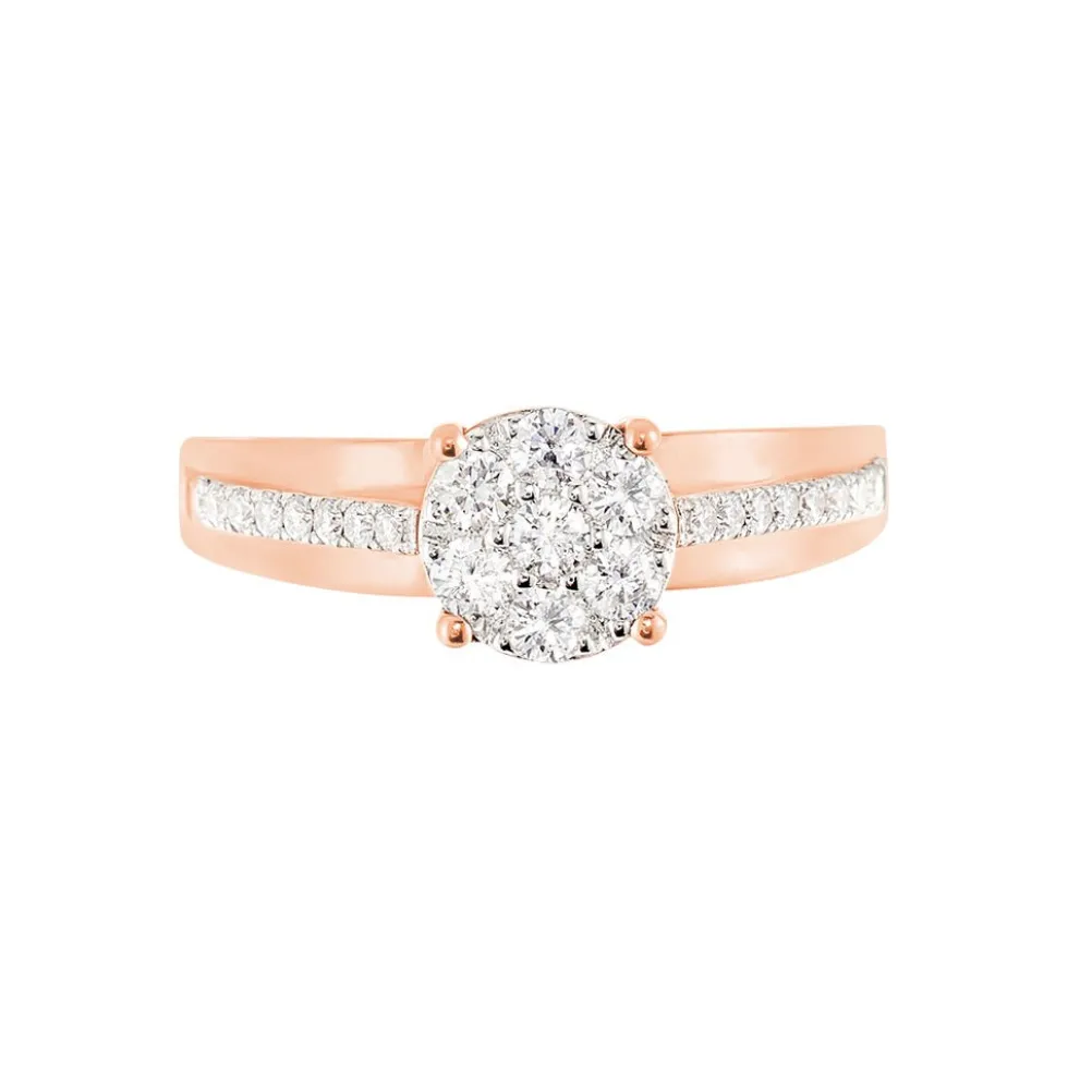 Bague Kate Or Rose Diamant