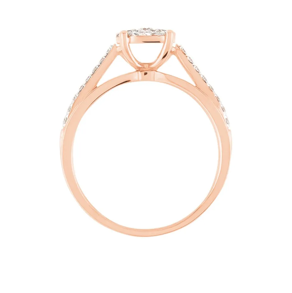 Bague Kate Or Rose Diamant