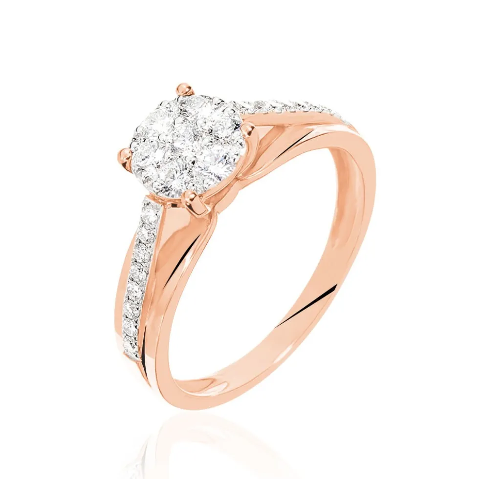 Bague Kate Or Rose Diamant