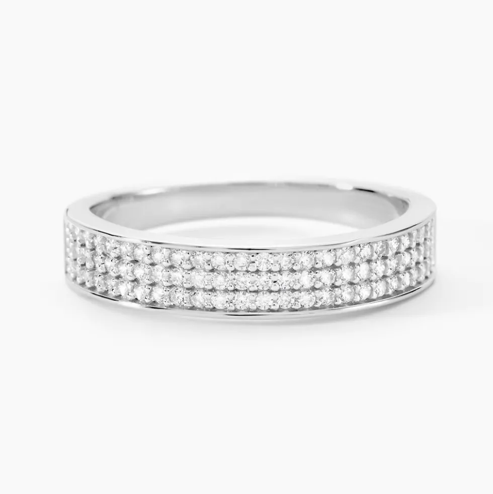 Bague Kaycee Argent Blanc Oxyde De Zirconium