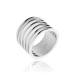 Bague Klelya Acier Blanc
