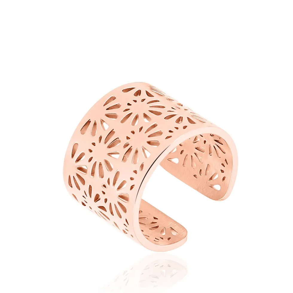 Bague Lace Acier Rose