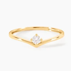 Bague Laocadia Or Jaune Diamant Synthétique