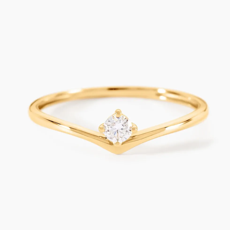 Bague Laocadia Or Jaune Diamant Synthétique