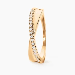 Bague Lia Plaqué Or Jaune Oxyde De Zirconium