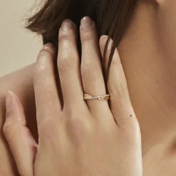 Bague Lia Plaqué Or Jaune Oxyde De Zirconium