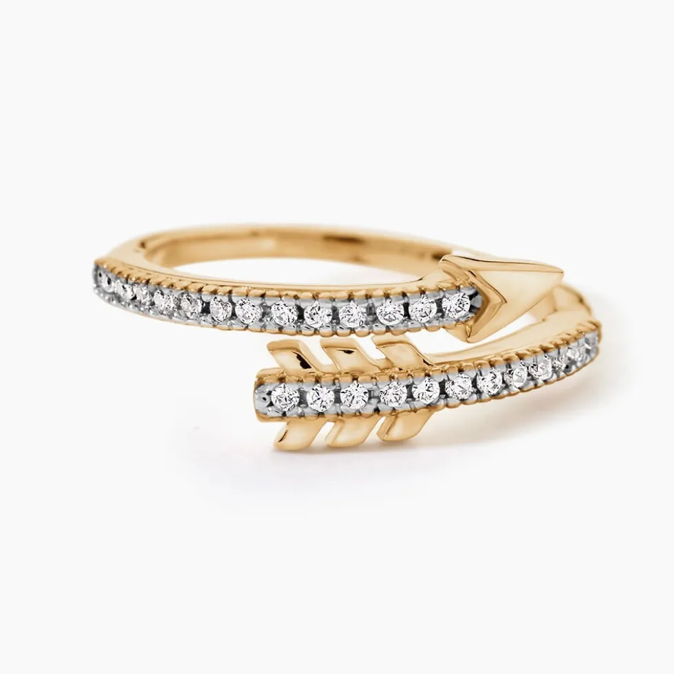 Bague Lidye Plaqué Or Jaune Oxyde De Zirconium