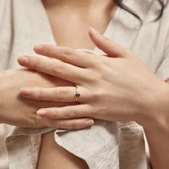 Bague Lily Or Jaune Quartz