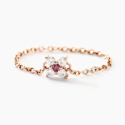 Bague Lindie Argent Rose Oxyde De Zirconium