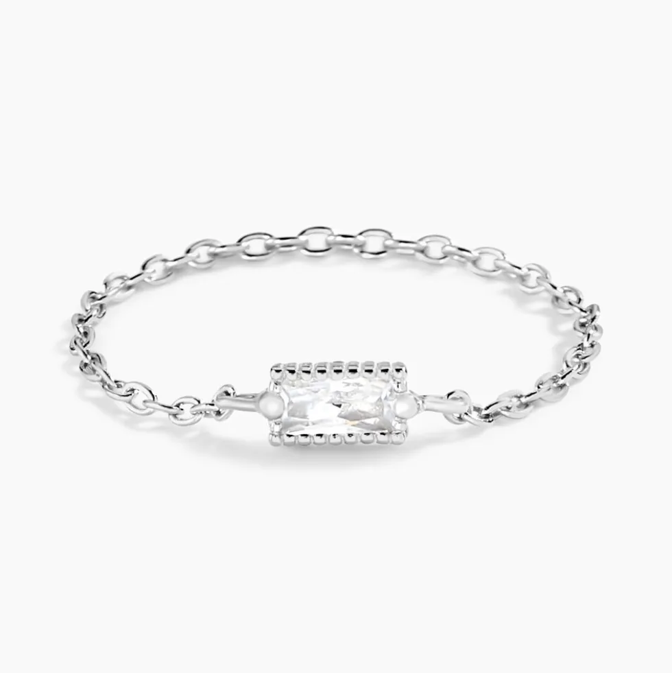 Bague Lipa Argent Blanc Oxyde De Zirconium