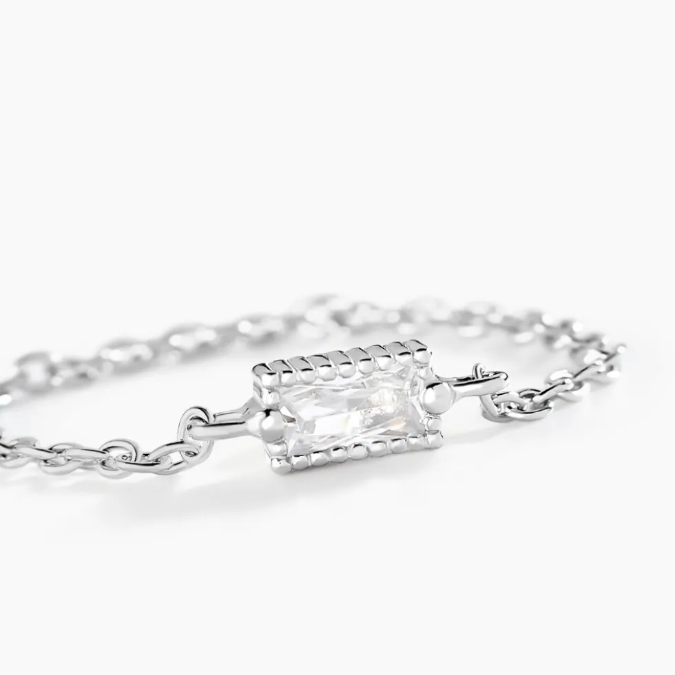 Bague Lipa Argent Blanc Oxyde De Zirconium