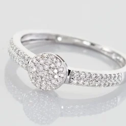 Bague Lisyae Or Blanc Diamants