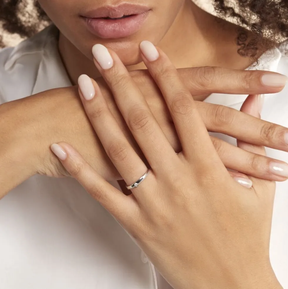 Bague Lou Or Blanc Diamant