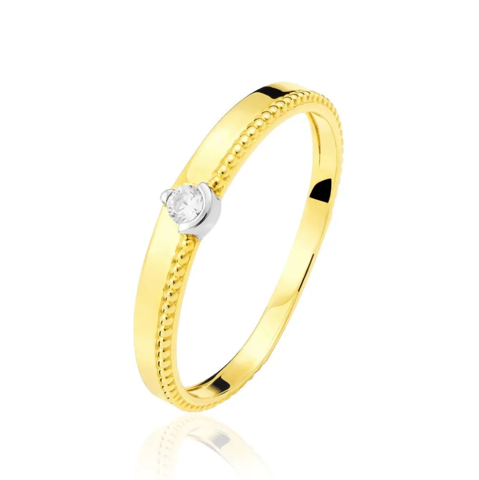 Bague Lou Or Jaune Diamant