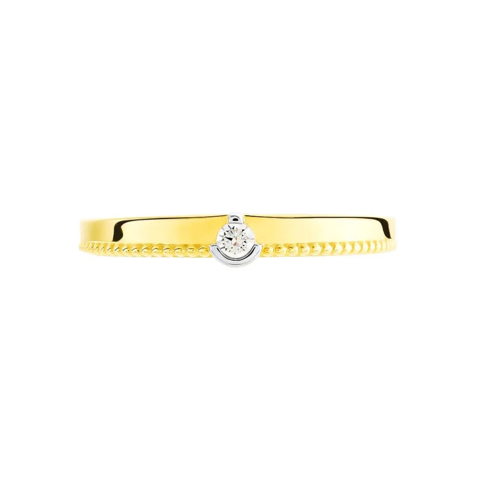 Bague Lou Or Jaune Diamant