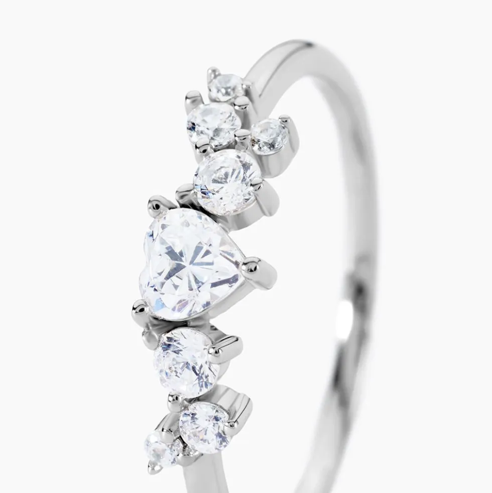 Bague Lovella Argent Blanc Oxyde De Zirconium