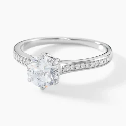 Bague Lydia Argent Blanc Oxyde De Zirconium