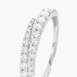 Bague Magdolna Or Blanc Oxyde De Zirconium