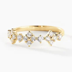 Bague Majestueuse Or Jaune Oxyde De Zirconium