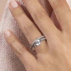 Bague Malou Argent Blanc Oxyde De Zirconium