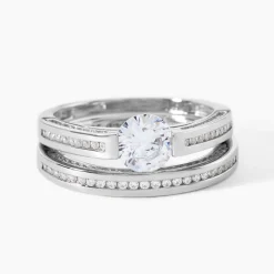 Bague Malou Argent Blanc Oxyde De Zirconium