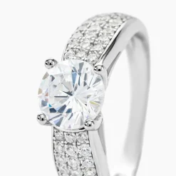Bague Marilyn Argent Blanc Oxyde De Zirconium
