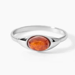 Bague Marquita Argent Blanc Ambre