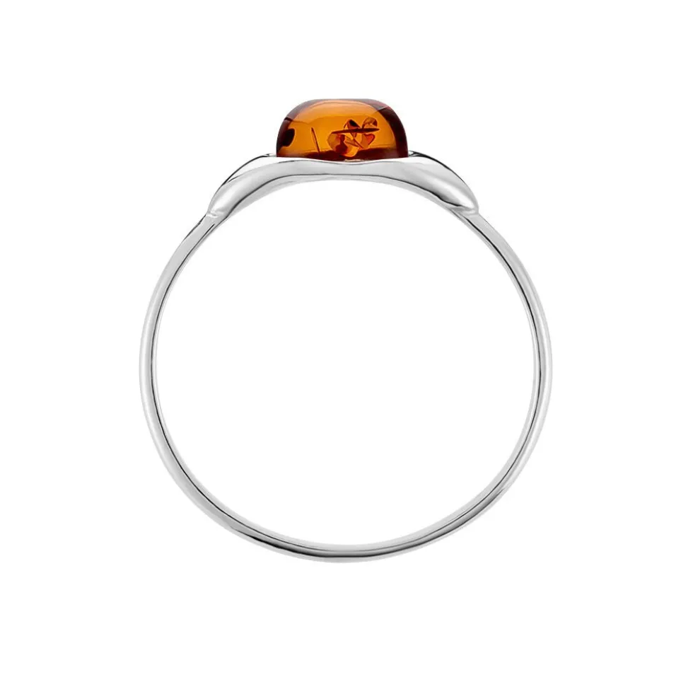 Bague Marquita Argent Blanc Ambre
