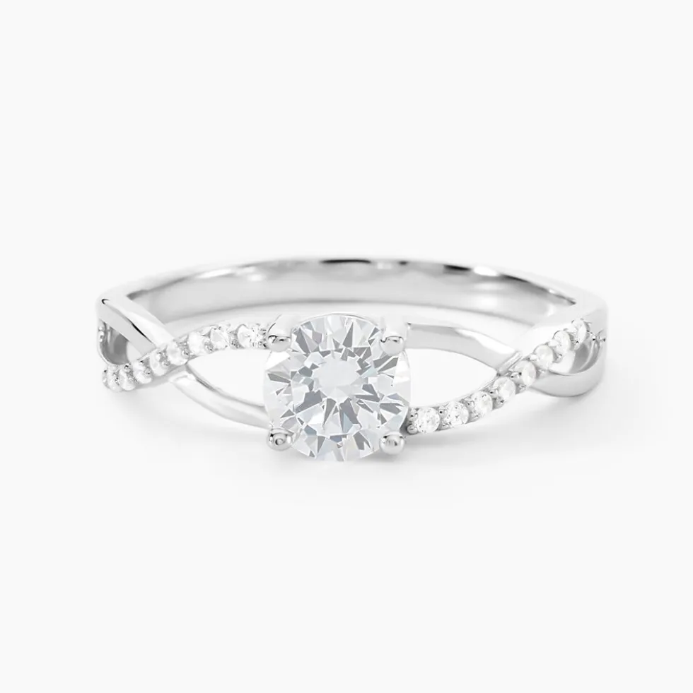 Bague Maryna Argent Blanc Oxyde De Zirconium