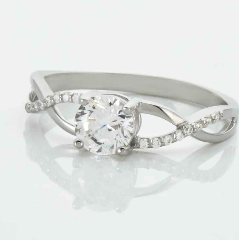 Bague Maryna Argent Blanc Oxyde De Zirconium