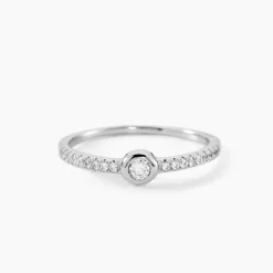 Bague Maryne Argent Blanc Oxyde De Zirconium