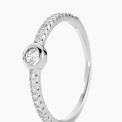 Bague Maryne Argent Blanc Oxyde De Zirconium