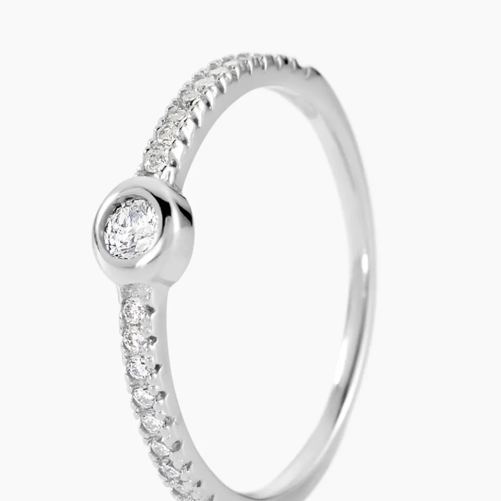 Bague Maryne Argent Blanc Oxyde De Zirconium