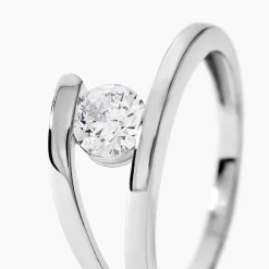 Bague Mary-paule Argent Blanc Oxyde De Zirconium