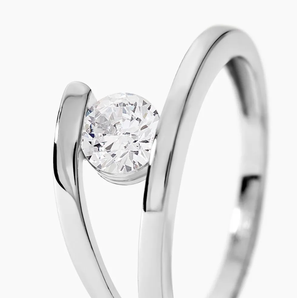 Bague Mary-paule Argent Blanc Oxyde De Zirconium