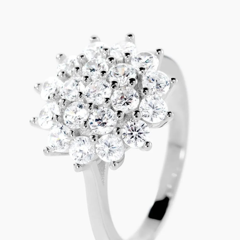 Bague Maximille Argent Blanc Oxyde De Zirconium