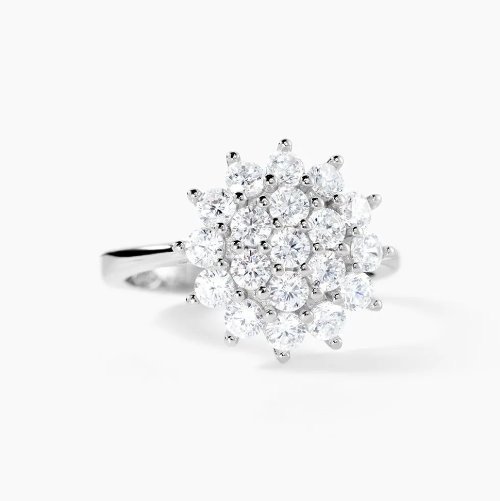 Bague Maximille Argent Blanc Oxyde De Zirconium