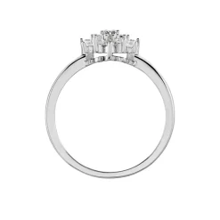 Bague Maximille Argent Blanc Oxyde De Zirconium