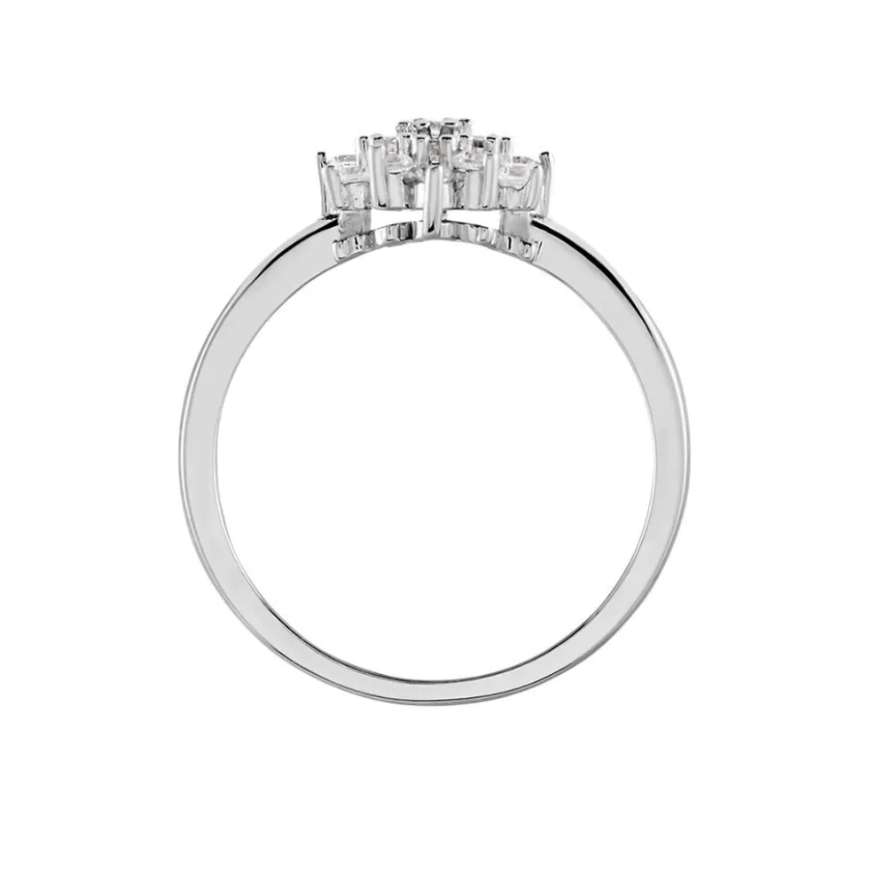 Bague Maximille Argent Blanc Oxyde De Zirconium